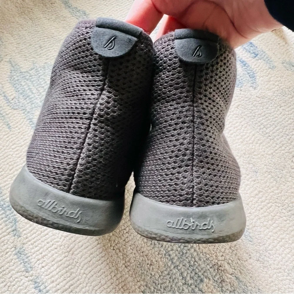 ALLBIRDS WOMENS TREE TOPPERS HIGH TOP SNEAKERS DARK GRAY SIZE 8